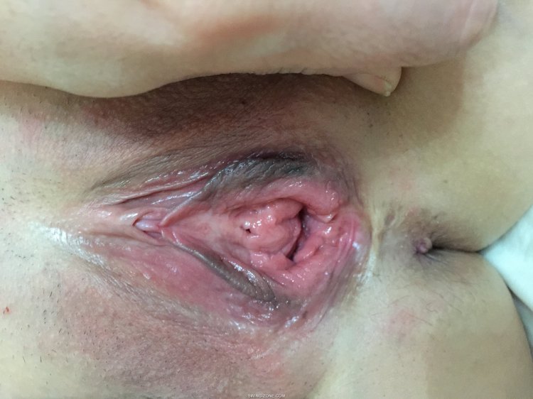 female pussy close-up homemade clitoris